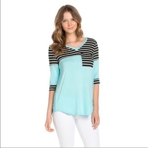 💋Final Markdown💋 Striped Pocket Top