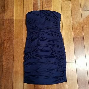 Speechless Bodycon Ruched Strapless Dress