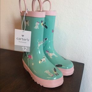 NEW Carter's Rain Boots Girl Size 7