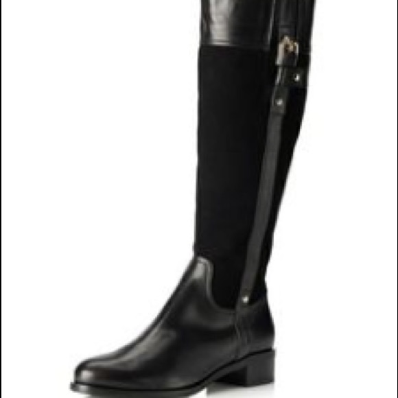 Butter Suede And Leather Tall Boots