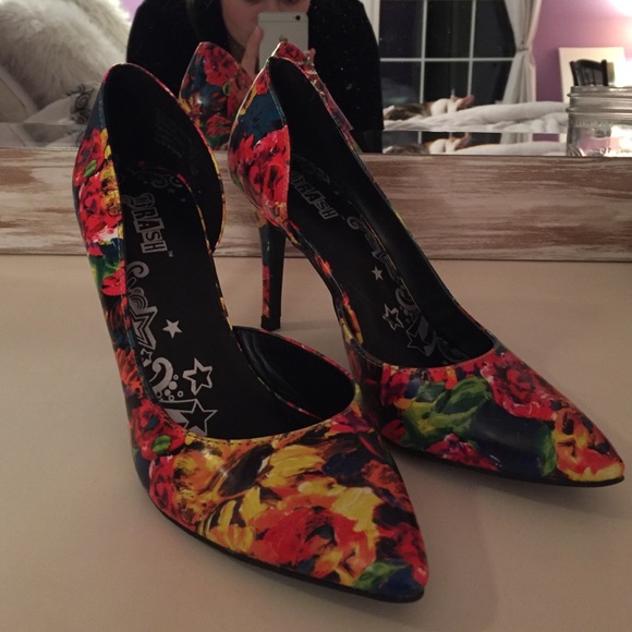Colorful Flowers Heels