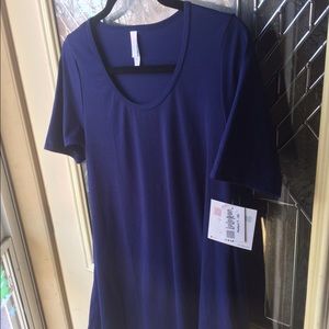 Lularoe XS Perfect T Navy Blue BNWT