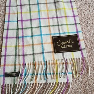 ***SOLD**** Wool and cashmere Coach scarf