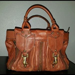 Gianni Bini Leather Satchel