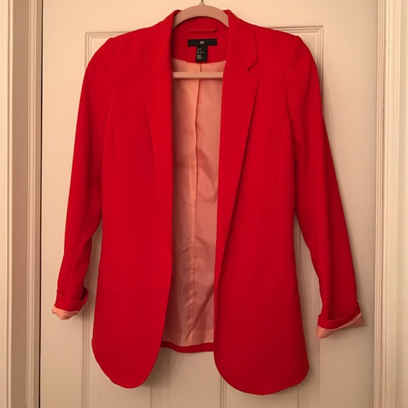 Red H&M blazer