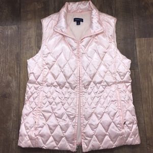 Lands End pink vest