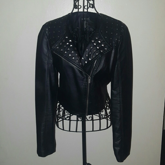 Black Faux Leather Jacket
