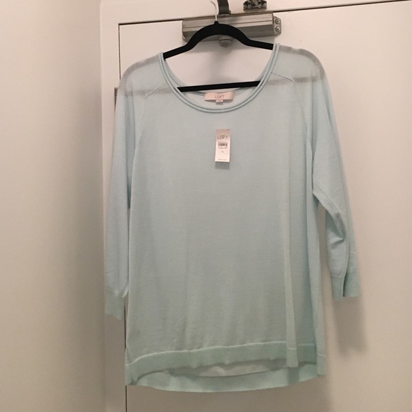 Sheer pale blue sweater  XL