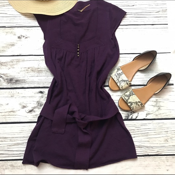Free People Dresses & Skirts - FREE PEOPLE Purple Sweater Tunic Dress