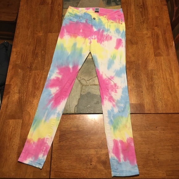 Raindbow Tie Dye Skinny Jeans