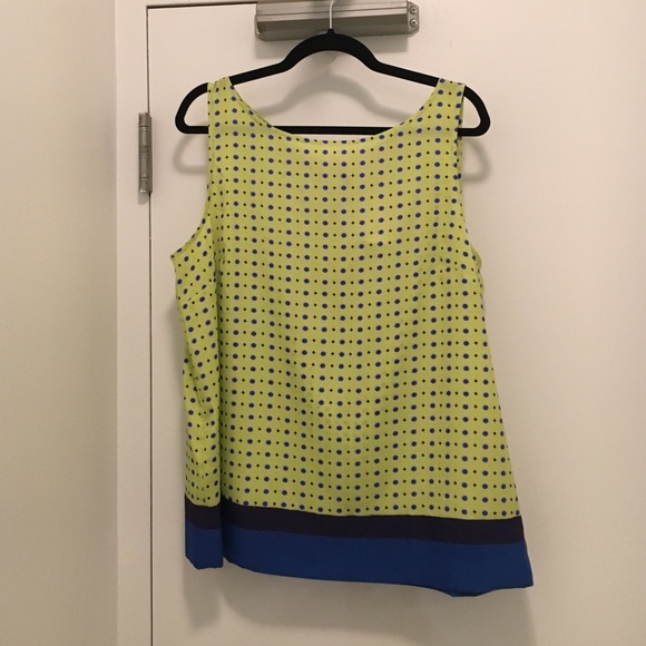 Lime, blue, purple Loft tank