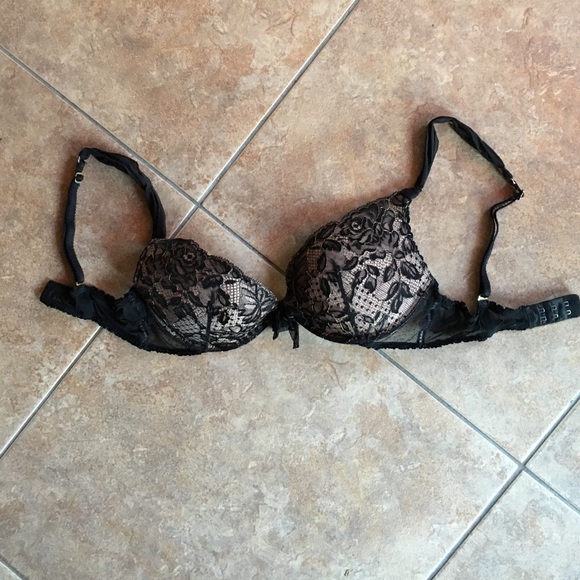 Victoria Secret lace gold sewn bra