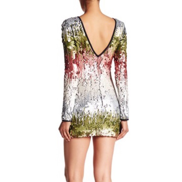 🎉✨ Elizabeth & James Stripe Enez Sequin Dress ✨🎉 - Picture 2 of 3