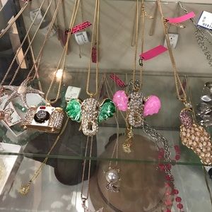 Betsy Johnson jewelry necklace ,earrings.