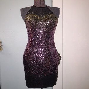 Faviana sparkly glam party cocktail dress