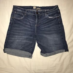 Denim bermuda shorts
