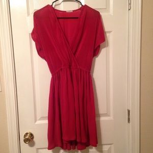 Vintage red wrap dress