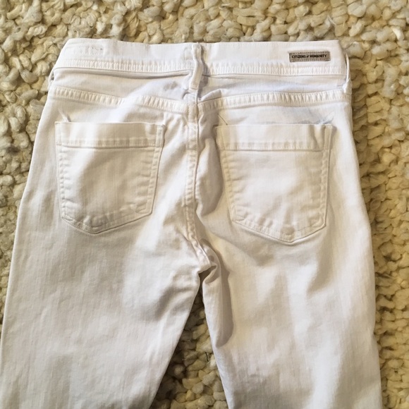 Citizens of Humanity White Cuffed Jeans - Picture 4 of 6