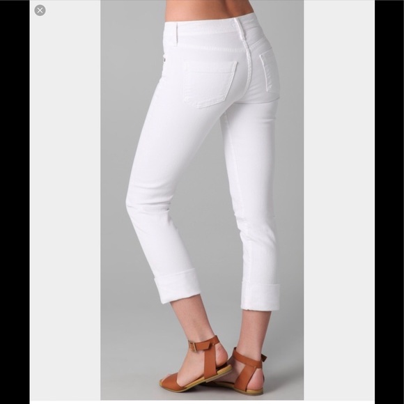 Citizens of Humanity White Cuffed Jeans - Picture 2 of 6