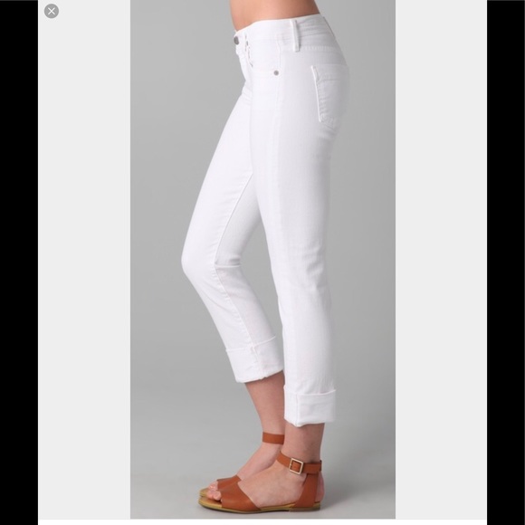Citizens of Humanity White Cuffed Jeans - Picture 3 of 6