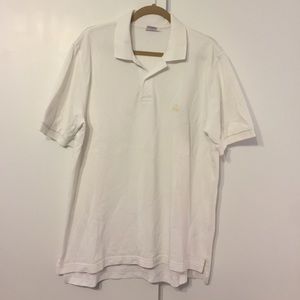 Brooks brothers white mens polo large