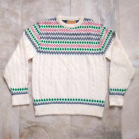 Jantzen Other - VTG Men's Jantzen FAIR ISLE Nordic Ski Sweater L