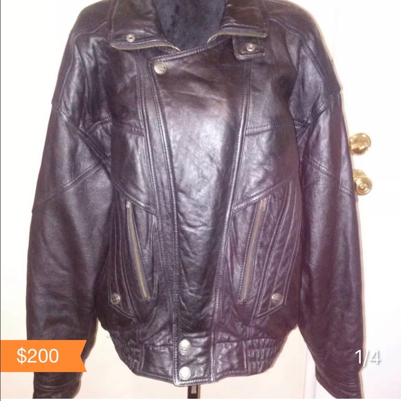 Wilson leather motorcycle jacket