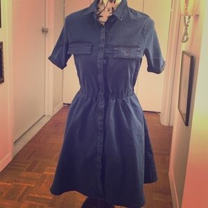 ASOS Denim Button Down Dress UK 10/US 6