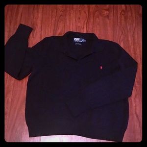Lambs wool collared sweater