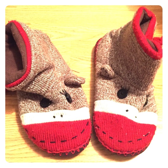 Sock Monkey Slippers