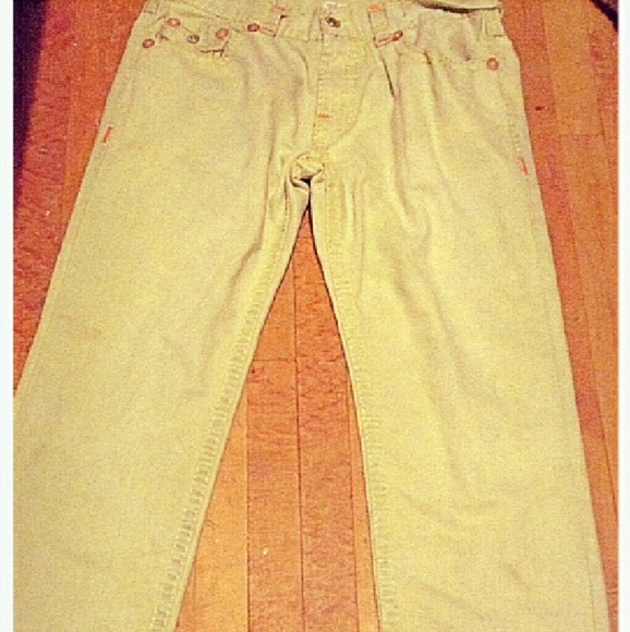 Awesome lime green True Religion jeans size 38 - Picture 1 of 4