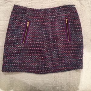 Tweed mini skirt