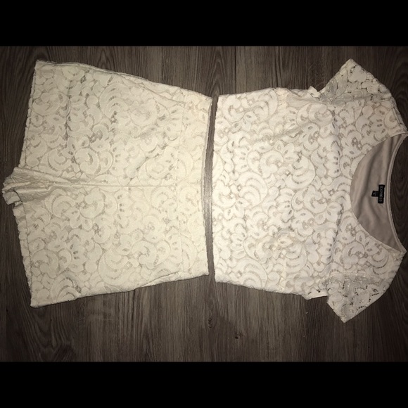 Express 2 piece crop top and shorts