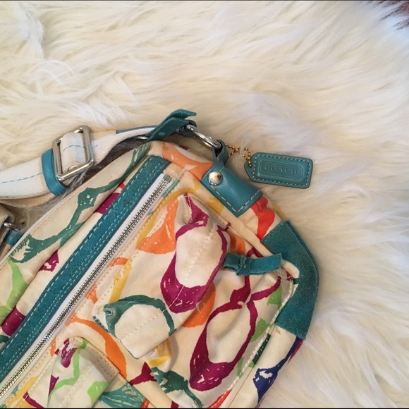 Coach Handbags - Coach Multicolor Scribble Purse