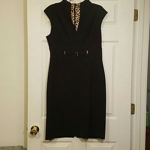 Black dress with a bit of a plunge