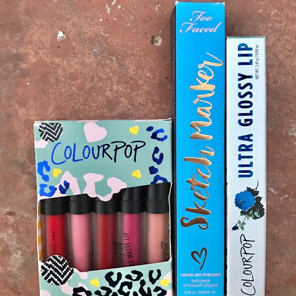 Too faced sketch eyeliner and pop color bundle!