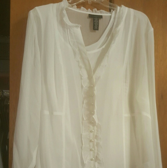 Ladies Sheer Blouse  by Apostrophe woman