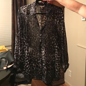 Cabi's sheer blouse