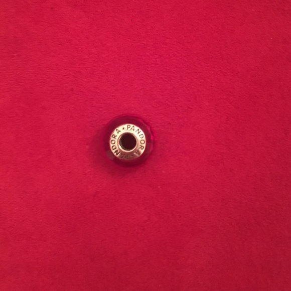 Red Glass Murano Pandora Bead
