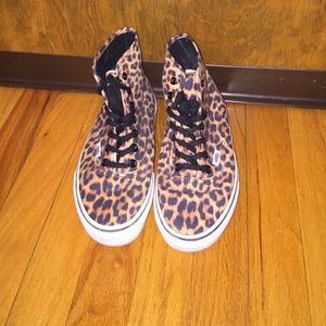 Cheetah print high top vans!