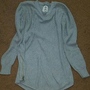 UNIF URBAN OUTFITTERS grey zipper sweater