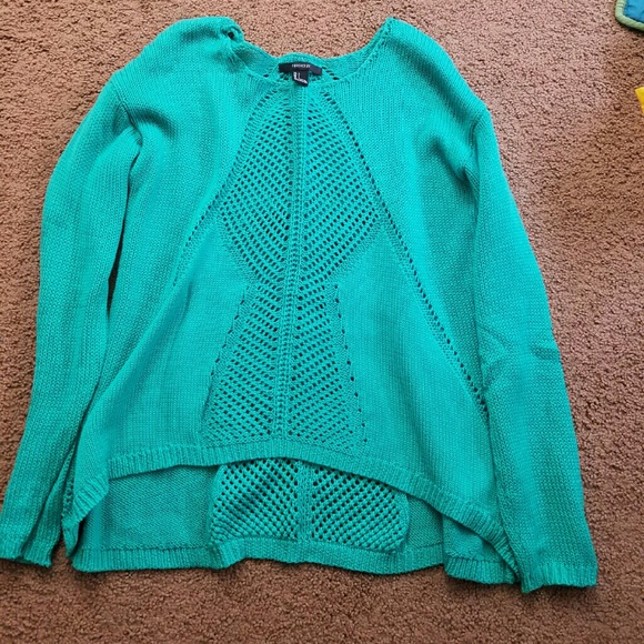 Teal cute loose sweater