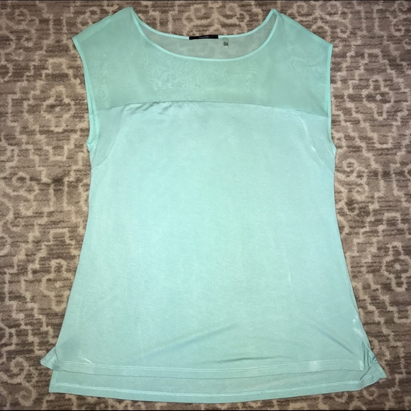 Mint cap sleeve tee