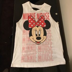 Minnie Mouse cut out back tank