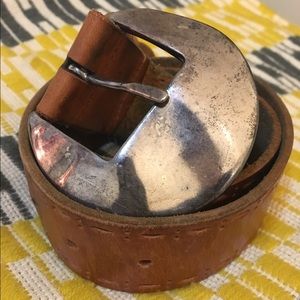 WCM Genuine leather vintage belt.