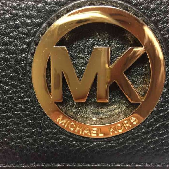 Michael Kors Black & Gold Wallet - Picture 2 of 4
