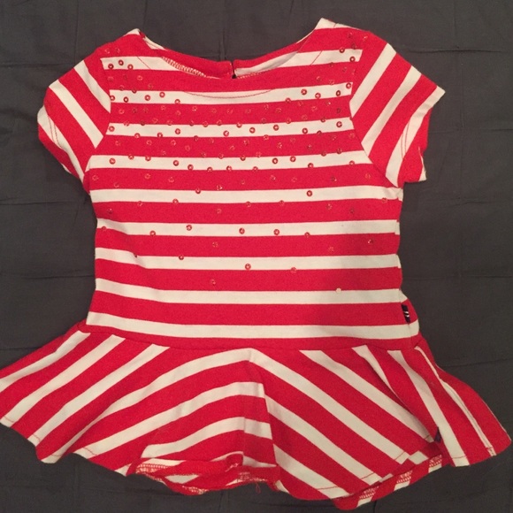 Nautical Toddler Peplum Top - Picture 1 of 2