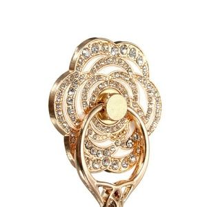 White Flower universal ring phone Holder