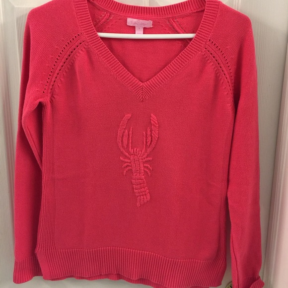 Lilly Pulitzer Butter Me Up Lobster Sweater Sz S!