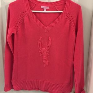 Lilly Pulitzer Butter Me Up Lobster Sweater Sz S!